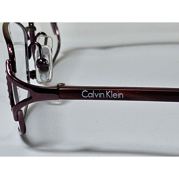 Calvin Klein Women's Eyeglass Frames 458 507 Red 54-16 135 Made Italy New - Picture 5 of 16